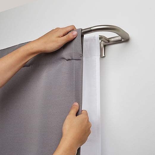 Amazon Com Umbra Twilight Room Darkening Double Curtain Rod For