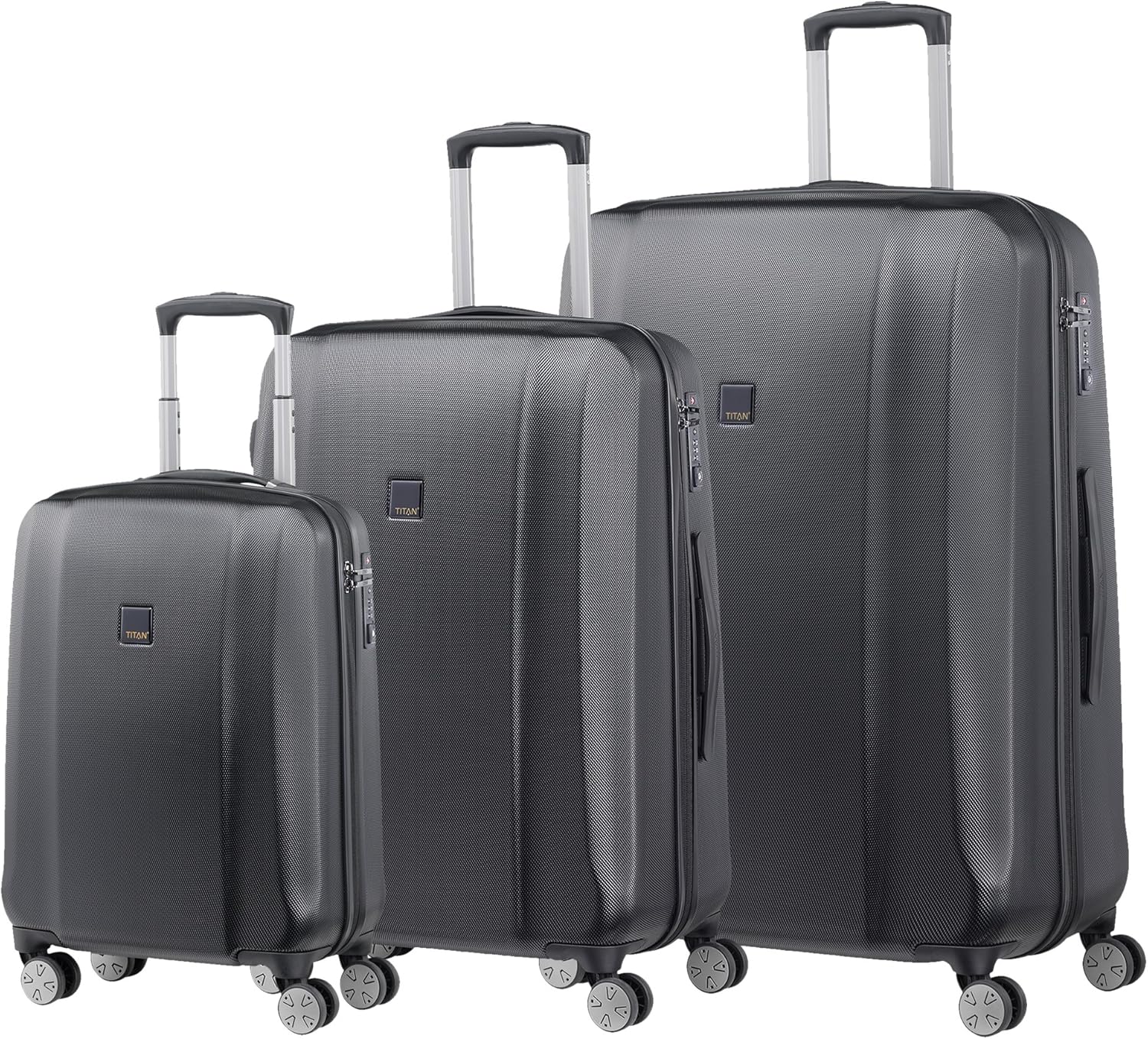 TITAN Luggage Set, 113 Liters, Black: Amazon.co.uk: Luggage