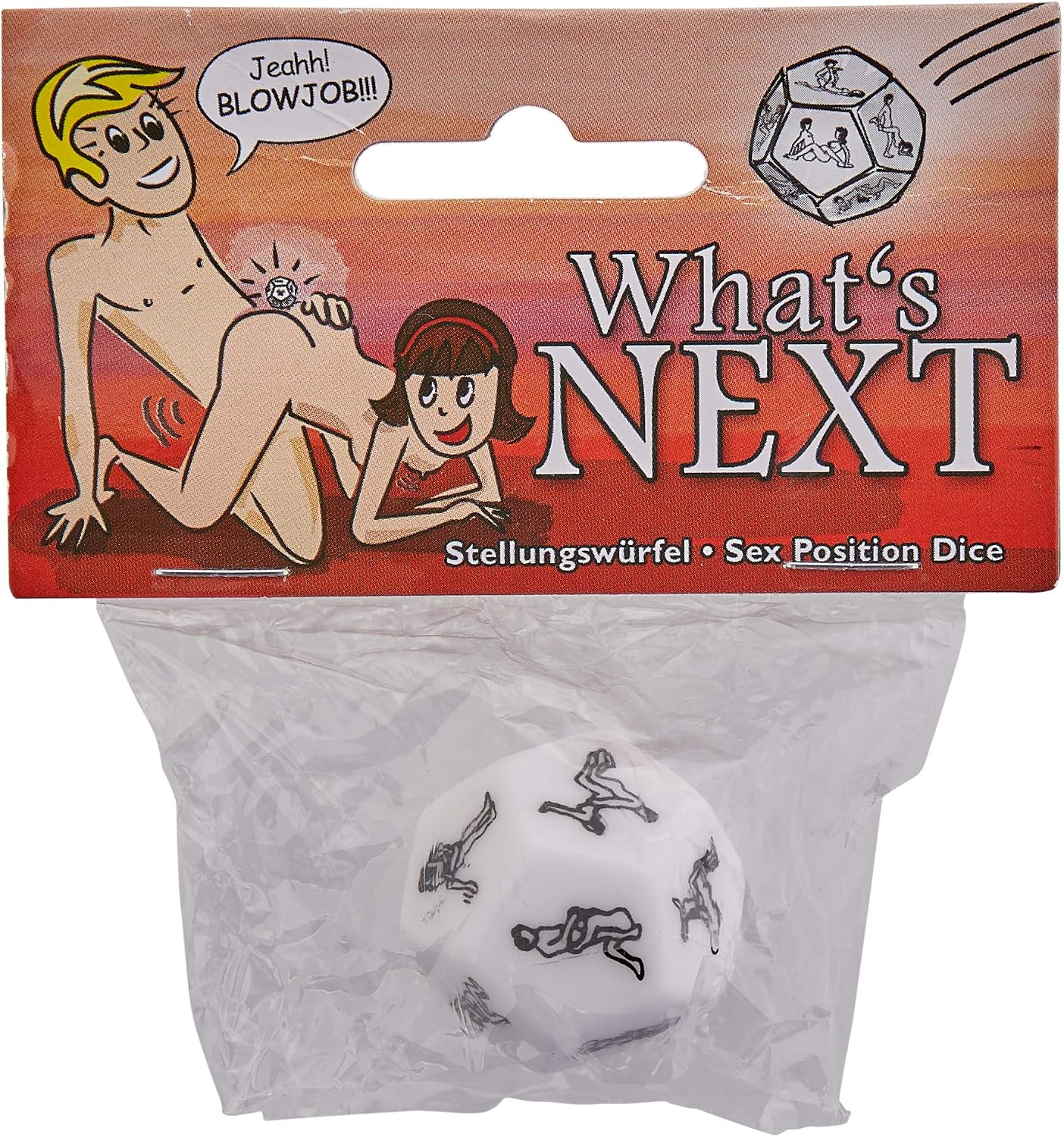 Orion Dice Sex-Positions, White/Black, 12 g (Pack of 1)