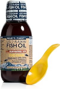 Wiley's Finest Wild Alaskan Fish Oil - Elementary EPA for Kids, 1500mg EPA + DHA Omega-3s, Wild-Caught Alaskan, 25 Servings