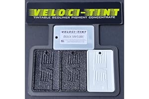 Veloci-Tint 190+ Colors Available Raptor Liner Tintable Bedliner Pigment Concentrate 2oz Pouch (Black Metallic)