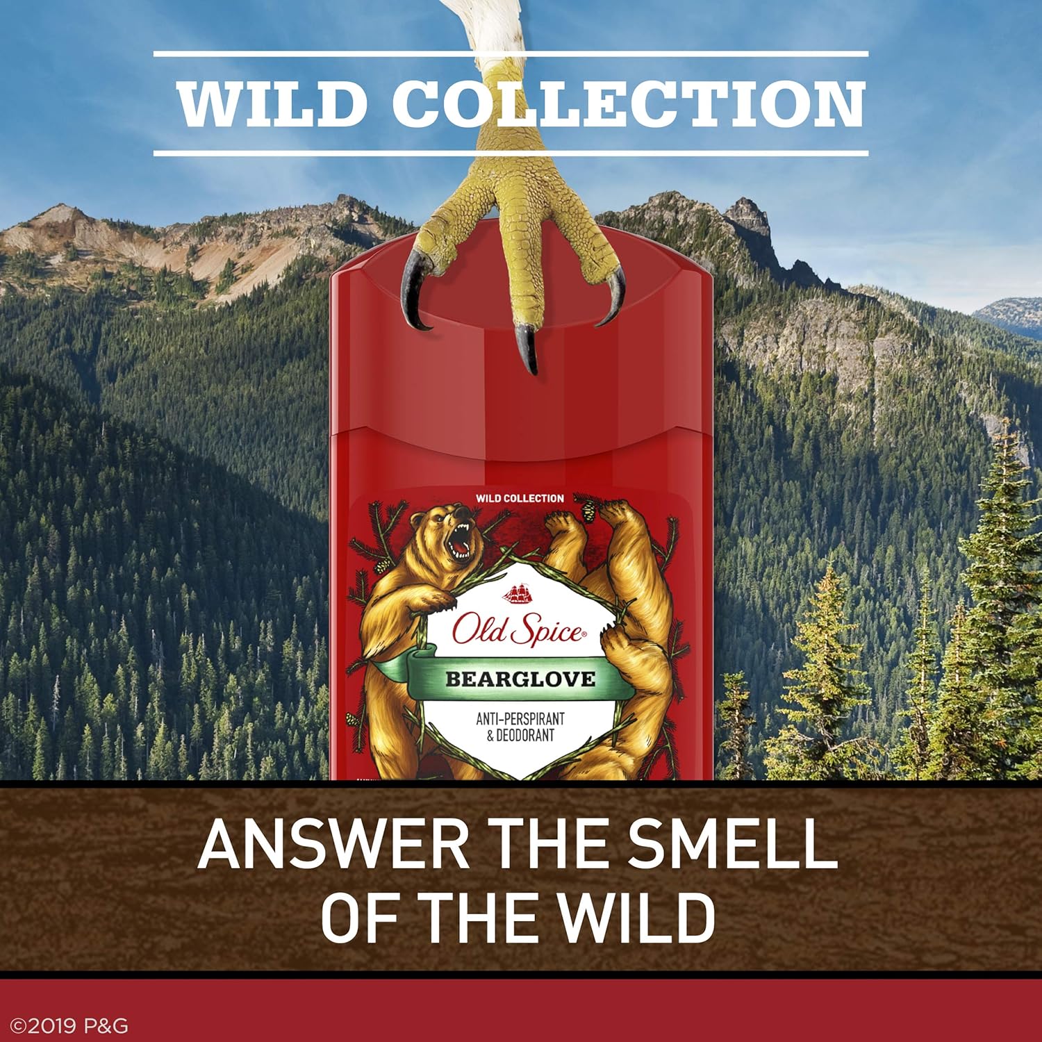 Old Spice Wild Collection Invisible Solid Antiperspirant and Deodorant, Bearglove, 2.6 Oz, 2 count : Beauty