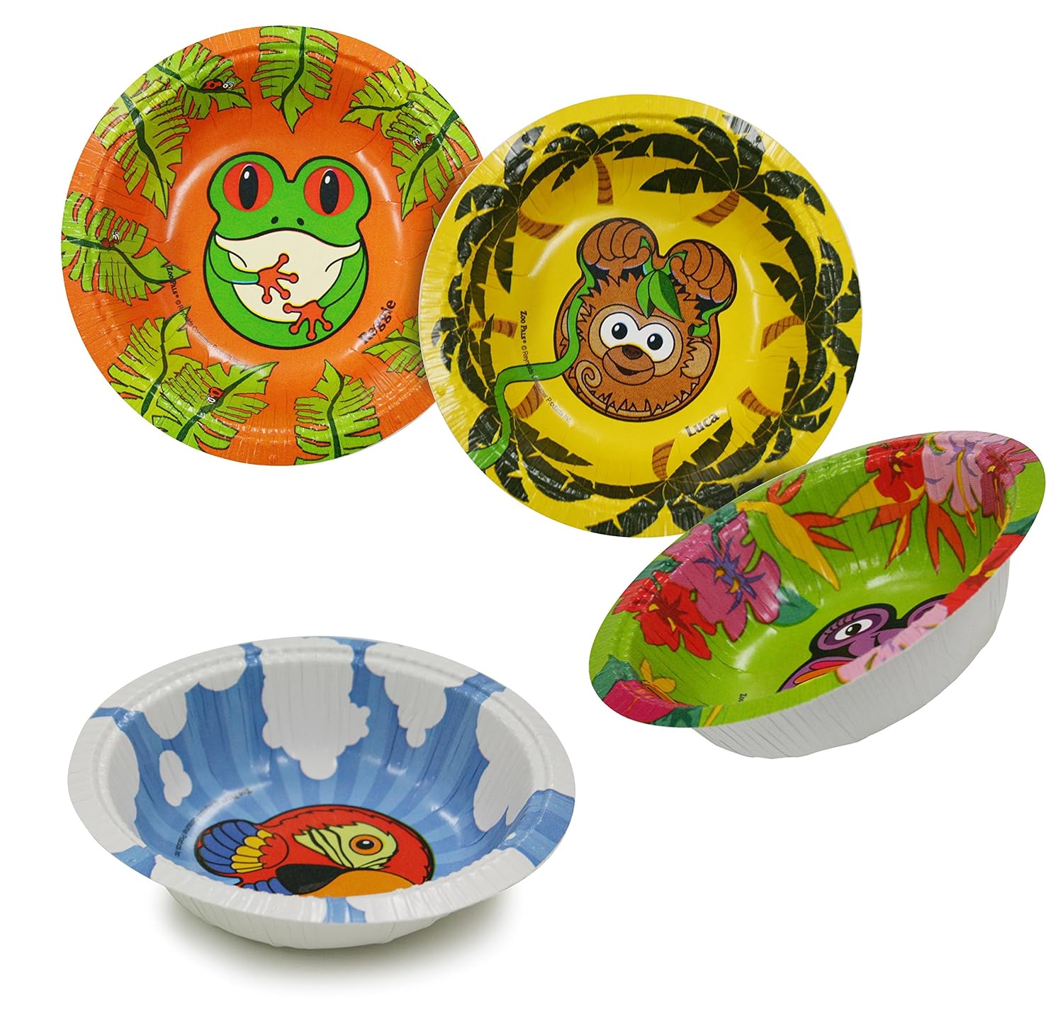 Hefty Zoo Pals 10Ounce Bowls, 20Count Packages (Pack of 8