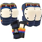 Triple Eight Saver Series 3-Pack Pad Set&ndash; Ideal for Skateboarding, In-line Skating, Roller Skating, and Biking