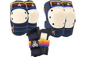 Triple Eight Saver Series 3-Pack Pad Set– Ideal for Skateboarding, In-line Skating, Roller Skating, and Biking