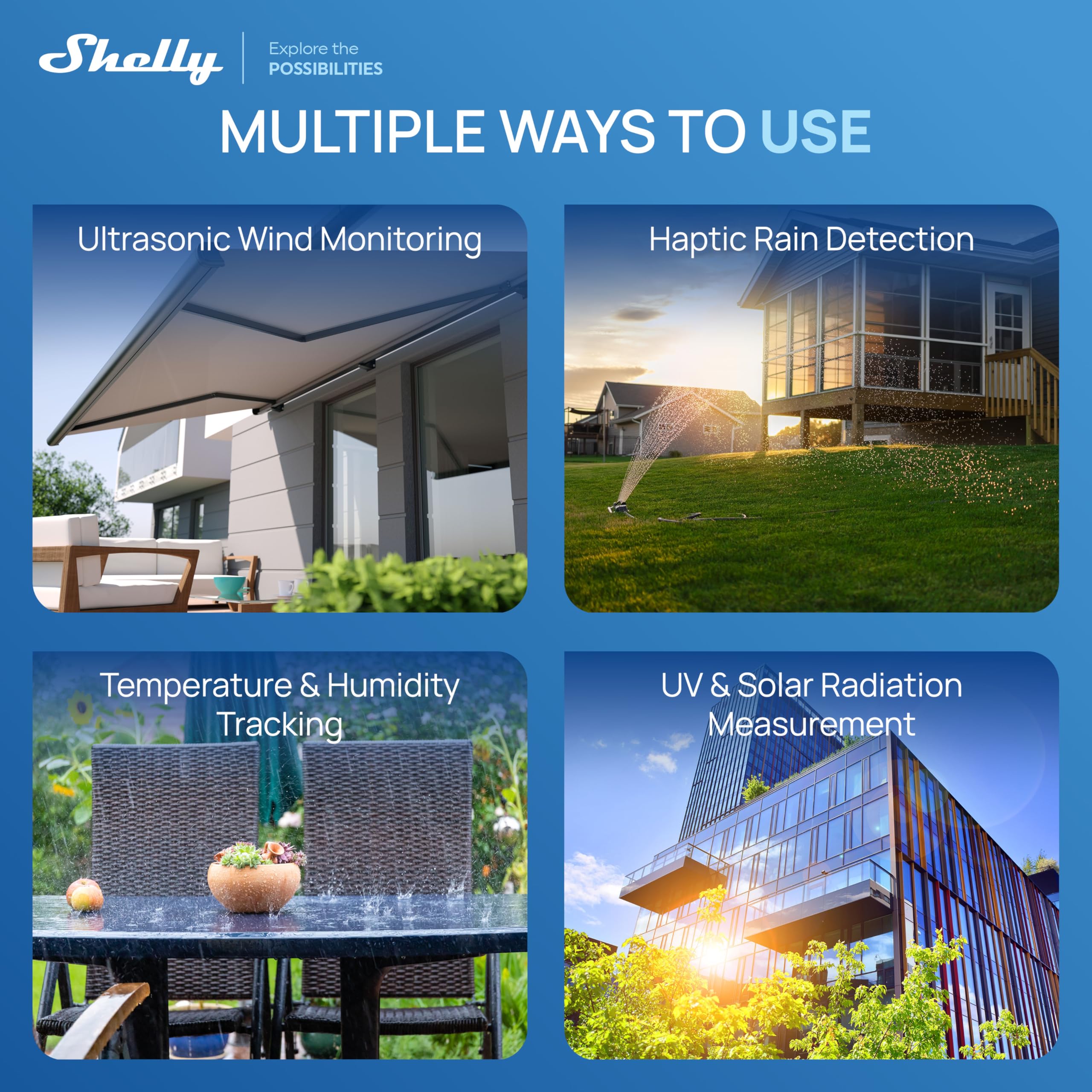 Ecowitt WS90 Powered by Shelly - Bluetooth & Zigbee 7-in-1 Smart Wetterstation, Smarte Bewässerung & Gartenbau, UV- & Solarstrahlungsmessung, Haptische Regenmessung, IPX5, Shelly Smart Control App 8