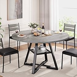 Jocoevol Round Dining Table for 4,Kitchen Dining
