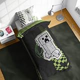 Jay Franco Minecraft Single Duvet Cover Set 100% Cotton Green 2 Piece view 6