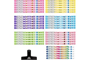 Laffy Taffy Ropes Variety Pack - 42 Pack (6 of each flavor) - 7 Flavors - Strawberry, Banana, Grape, Blue Raspberry, Mystery Swirl, Cherry, Sour Apple Taffy Candy - With Mighty Merchandise Bag Clip