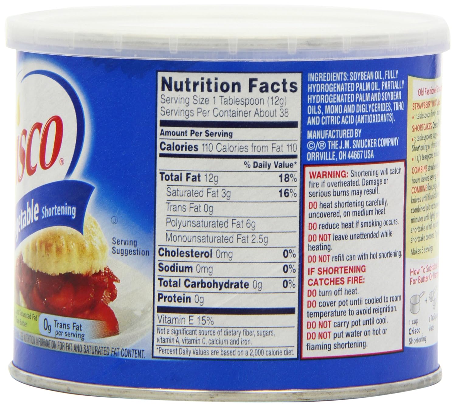 33 Crisco Shortening Nutrition Label Label Design Ideas 2020