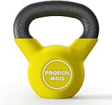 PROIRON 4kg Kettlebell Neoprene Coated Cast Iron Flat Bottom