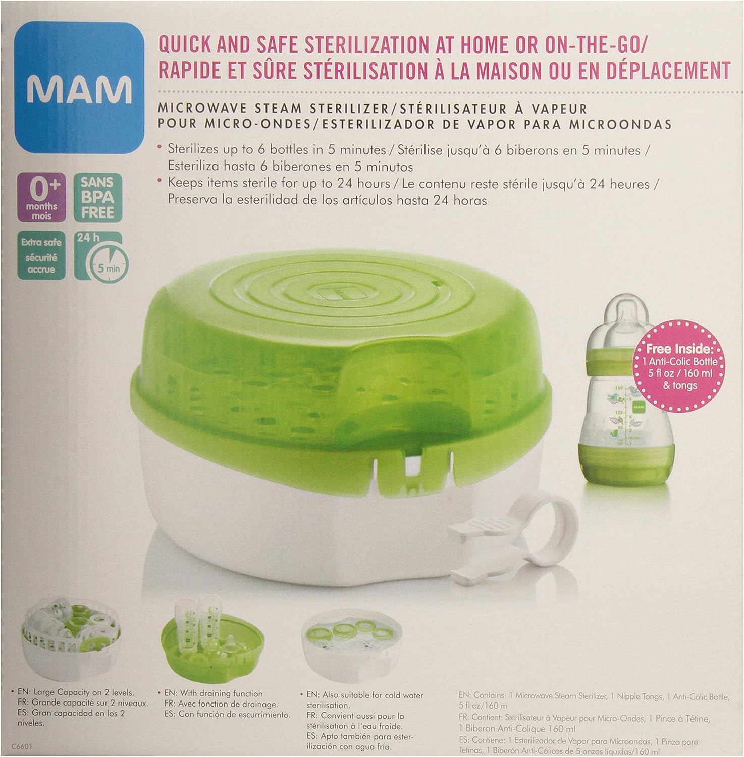 mam bottle sterilizer microwave