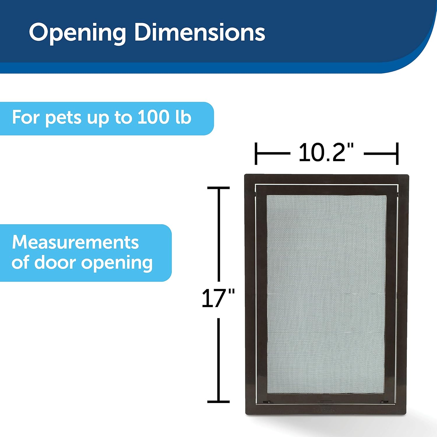 PetSafe Pet Screen Door - Dog and Cat Flap for Screen Door, Large, Window, Storm Door and Porch Use : Pet Supplies