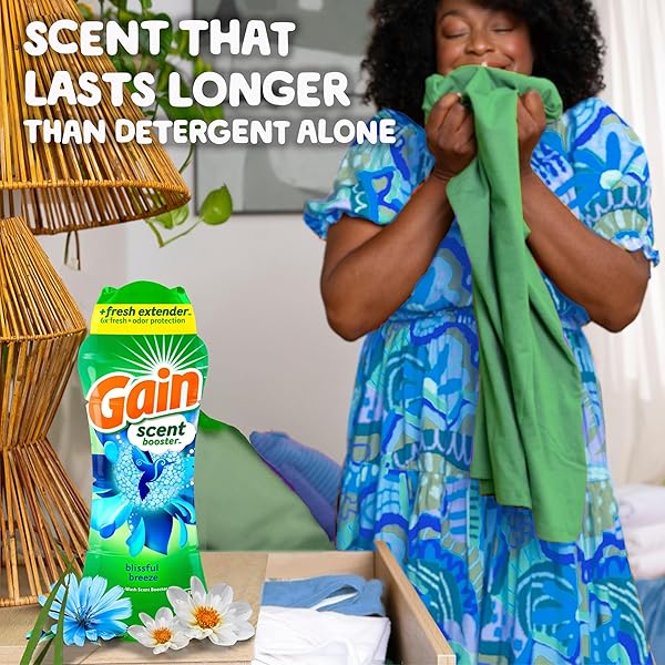 GAIN FIREWORKS IN-WASH SCENT BOOSTER BEADS, BLISSFUL BREEZE, 24 OZ
