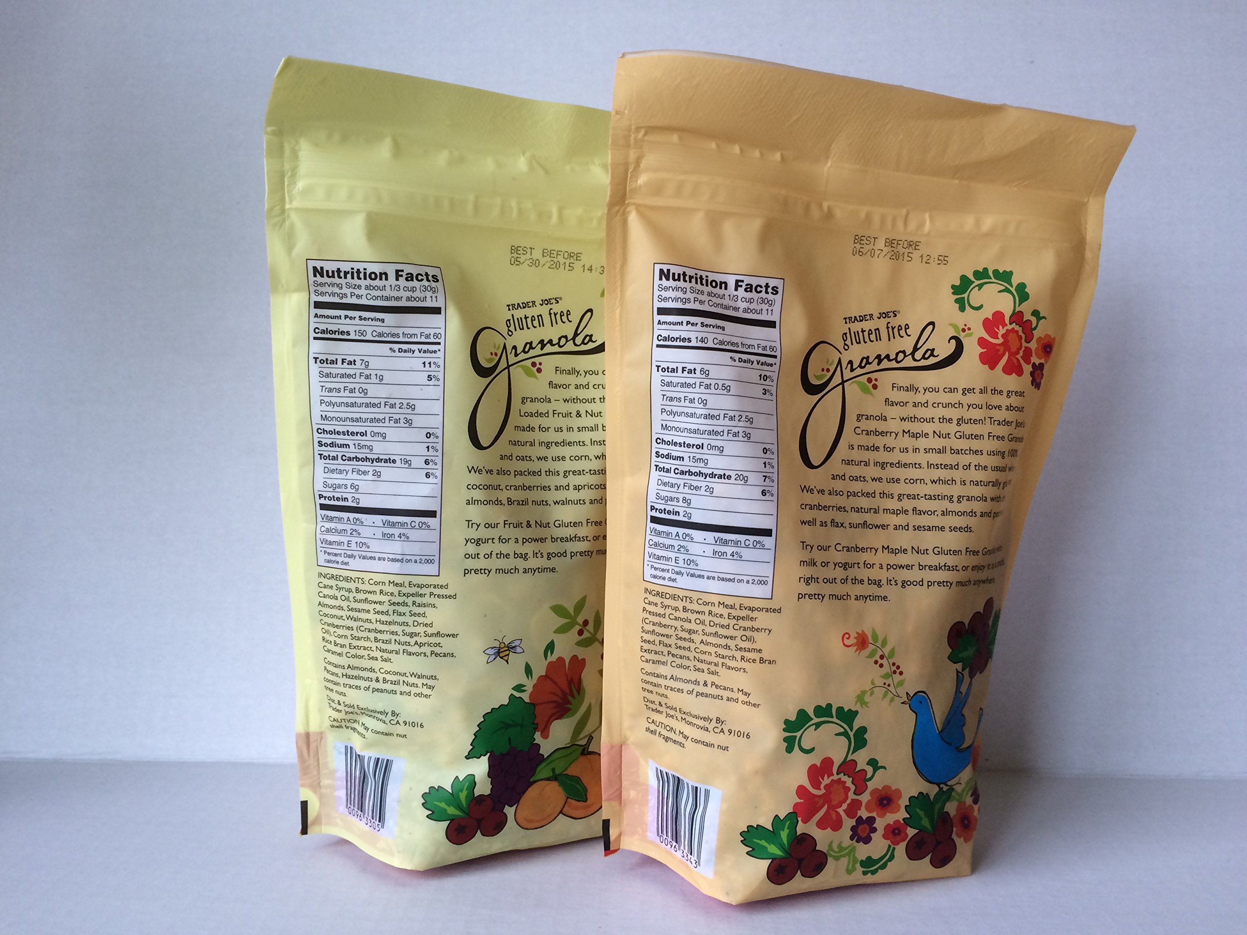 Trader Joes Loaded Fruit And Nut Granola & Trader Joes Gluten Free