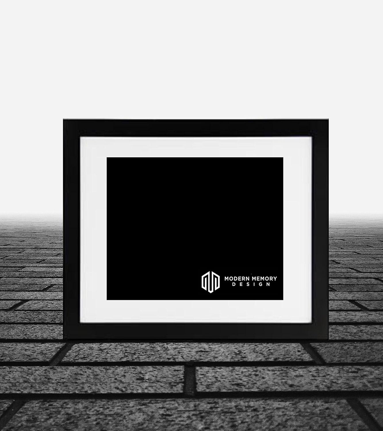 One 14x18 Black Wood Picture Frame and Clear Glass with