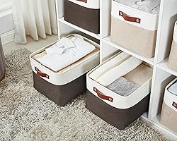 DECOMOMO Storage Bins Fabric Storage Baskets for