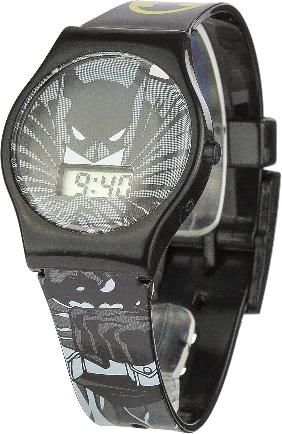 Batman Children's Digital Display Watch with Grey Dial and Black