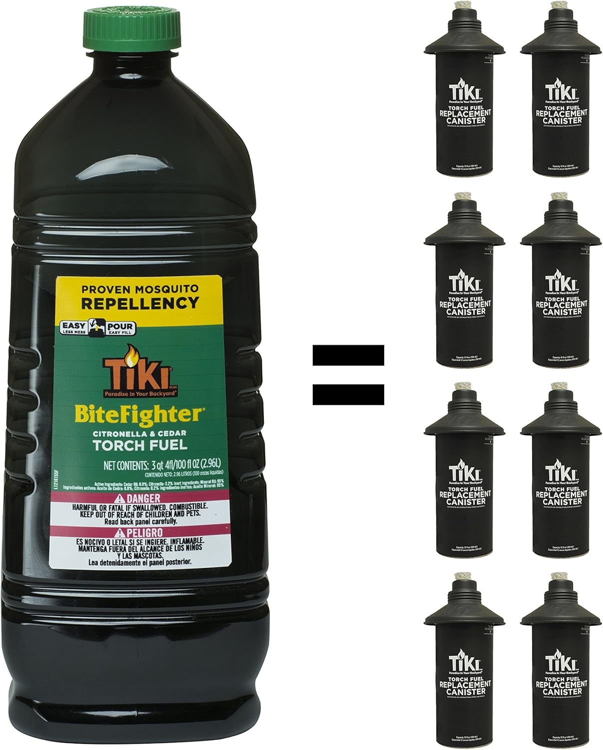 TIKI Brand Bitefighter Torch Fuel, 100 Ounces : Garden & Outdoor