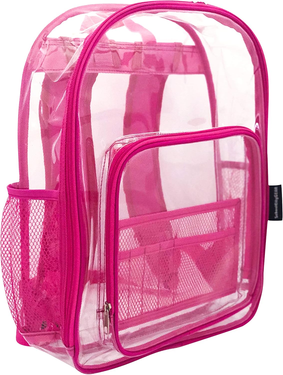 clear pink bookbag