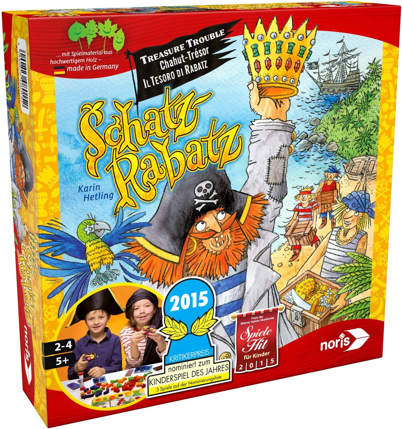 Zoch Verlag GmbH NOR18015 "German Version Schatz Rabatz Nominiert Kinderspiel 15" Board Game