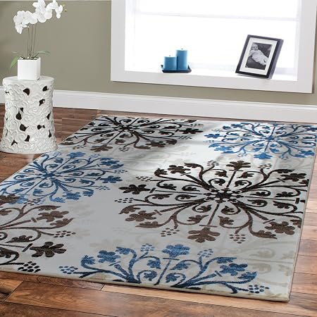 As Quality Rugs Premium Moderner Bereich Teppich Swirls Creme