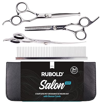 RUBOLD Professional Dog Grooming Scissors Set