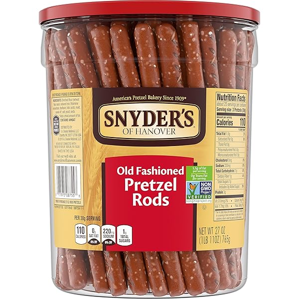 SNYDER’S OF HANOVER, OLD FASHIONED PRETZEL RODS, 27...