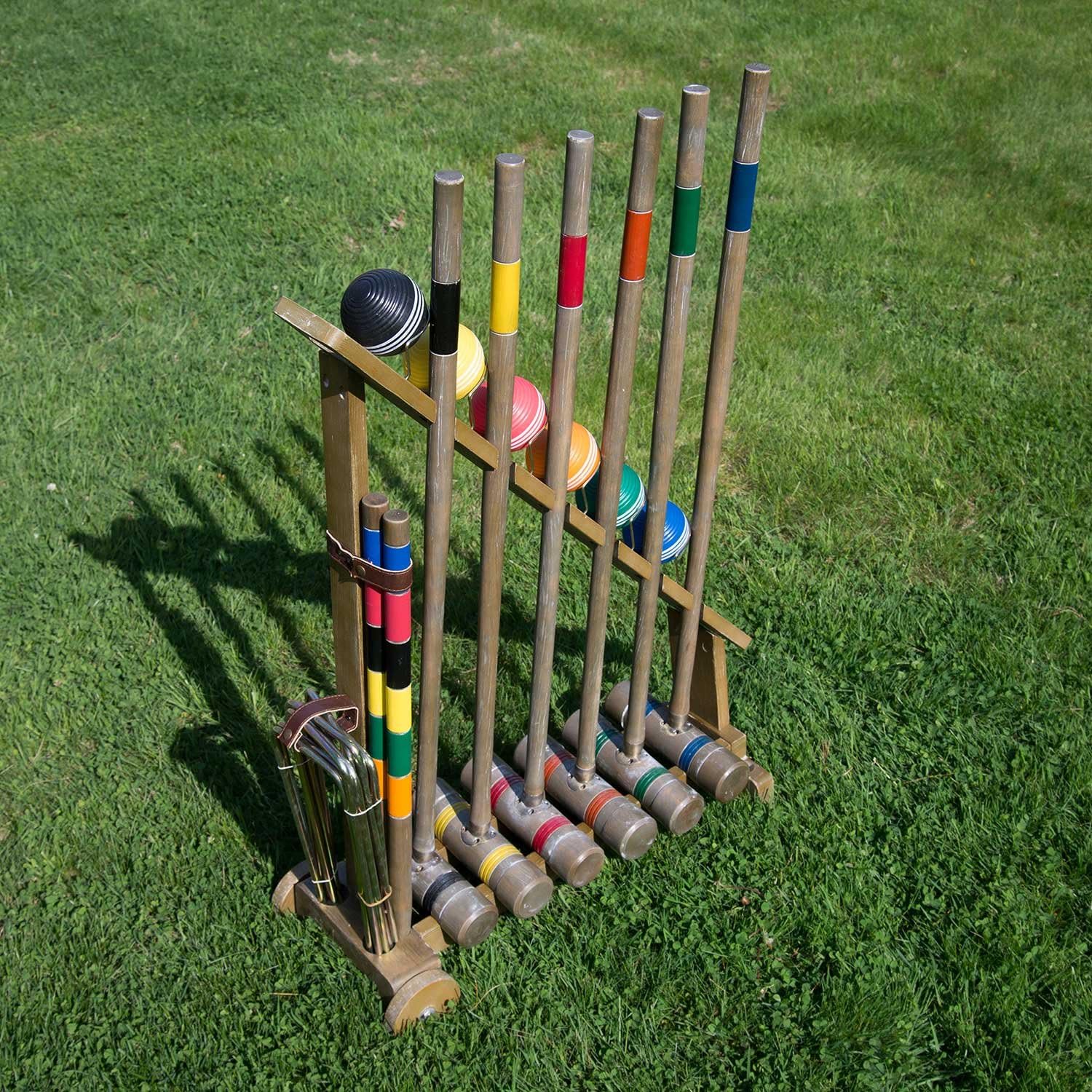 Franklin Sports Outdoor Croquet Set Backyard/Lawn Croquet Set Vintage