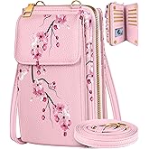 Miss Adola Cute Small Crossbody Purse Cell Phone Bags for Women - Leather Cellphone Wallet Purse with Shoulder Strap