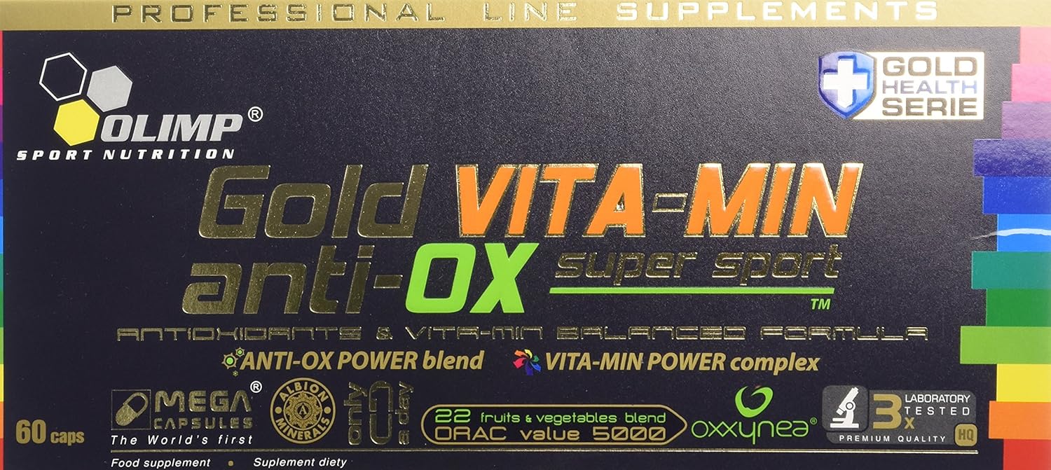 Olimp Gold VITA-MIN anti-OX super sport 60 Capsules, 60 count (Pack of 1)