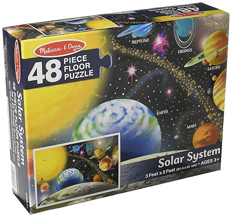 Amazoncom Melissa Doug 6 Pack Solar System Floor Puzzle