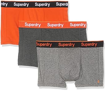Superdry Herren Orange Label Sport Trunk Triple Pack Badehose