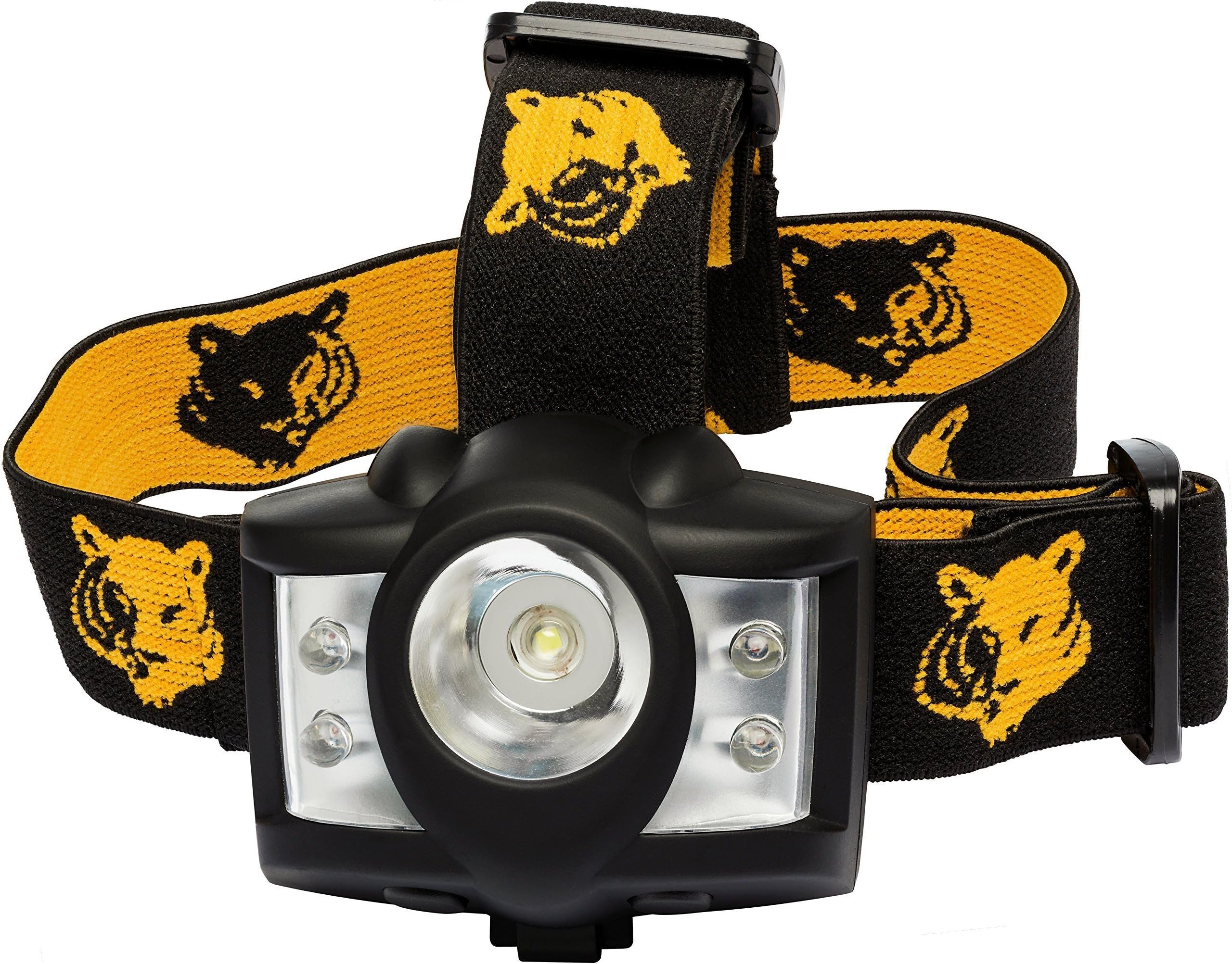 Carpathen LED Headlamp Flashlight with Bright White, 4 Red LEDs, 5 Light Modes & Extra Adjustable Beam & Straps Great for Camping, Hiking or Running