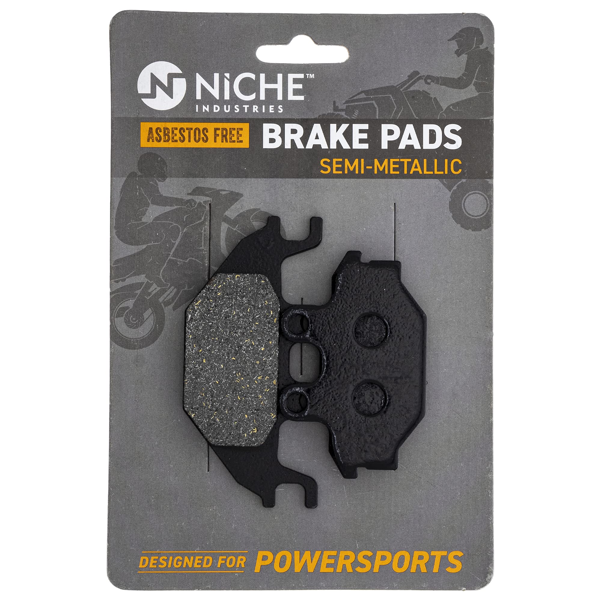 Photo 1 of ****STOCK PHOTO, ITEM/ COLOR MAY VARY**** NICHE Front Rear Brake Pad Set for Indian 2205854 Arctic Cat 3307-443 Can-Am S4311ARCA000 Semi-Metallic
