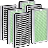 Zouhwaso [Toxin Absorber] MA Series 15 Replacement Filter compatible with MA Series 15 Air Pur-ifier, 3-in-1 Filter with Upgrade Acti-vated Car-bon, H13 True HEPA and Pre-filter, Pack of 6