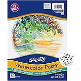 UCreate Watercolor Paper, White, Package, 140 lb., 9" x 12", 50 Sheets