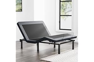 SunsGrove Full Adjustable Bed Frame with Wireless Remote, Zero Gravity, Head & Foot Incline, Anti-Snore, Memory Presets, Quiet Motor, Electric Bed with Adjustable Leg Heights