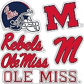 Desert Cactus University of Mississippi Sticker Rebels Ole Miss U of M Vinyl Decals Laptop Water Bottle Car Scrapbook Sheet T2 (Type 2)