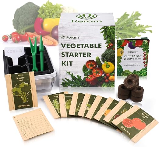 KORAM Kit de inicio para hortalizas - 10 semillas orgánicas de ...