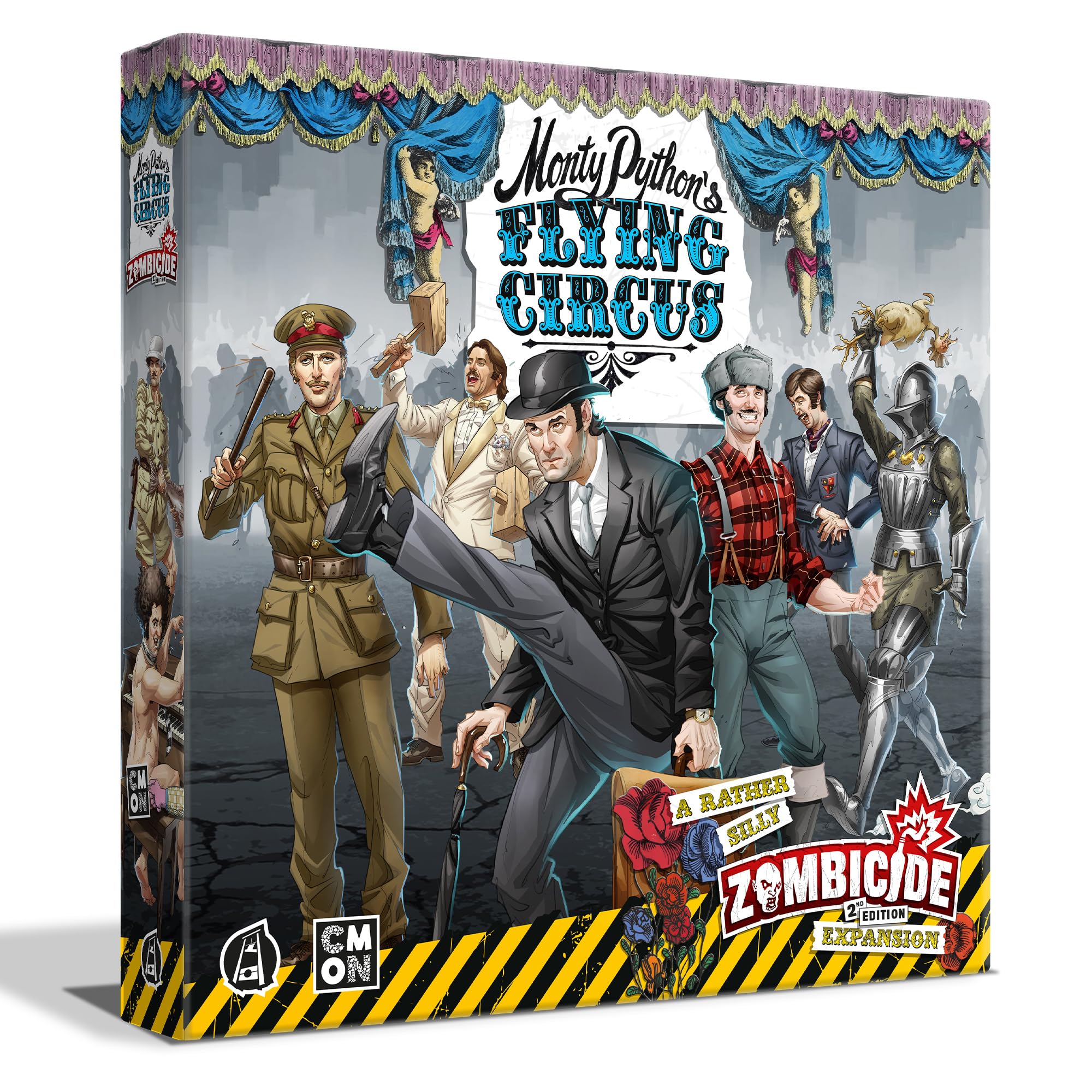 CMON | Zombicide 2nd Edition: Monty Python's Flying Circus Character Pack | Board Game | Ages 14+ | 1-6 Players | 60 Minutes Playing Time