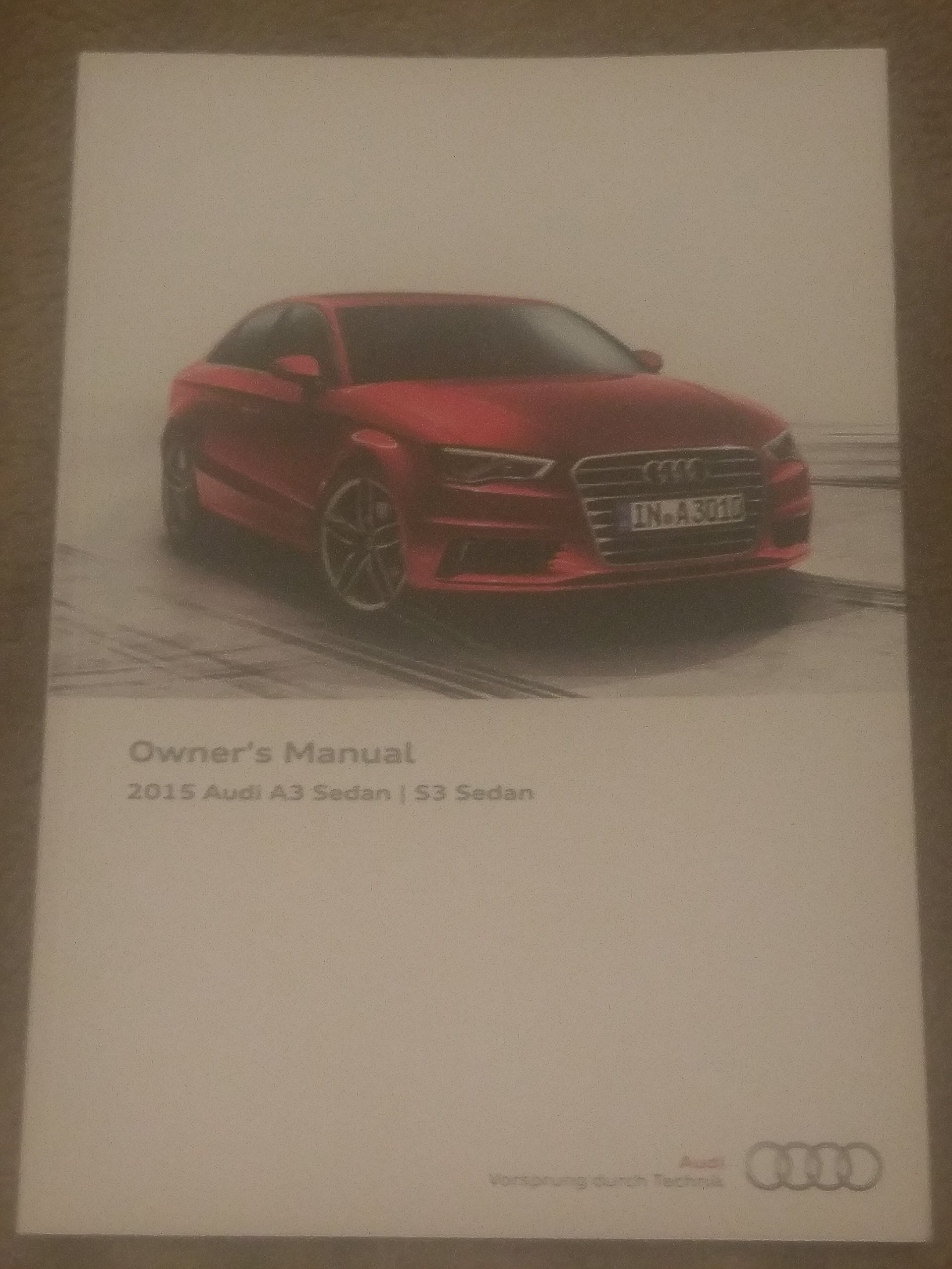 2015 Audi A3 Owner's Manual Paperback – 2015
