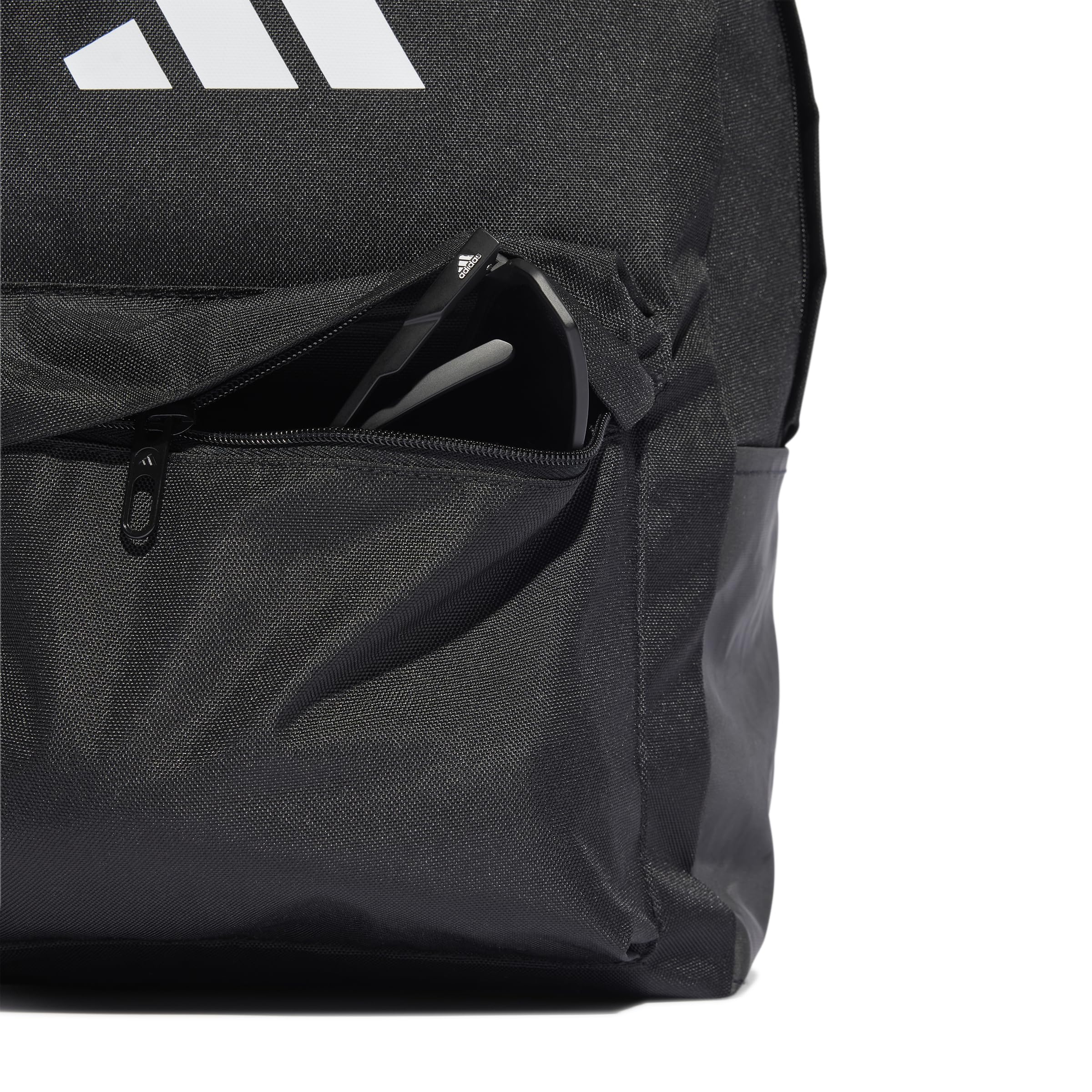adidas Unisex CLASSIC 3BARS BACKPACK, Black/White, One Size 5