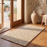 SAFAVIEH Natura Accent Rug 2x3, Wool Knotted Beige NAT620B | 3/8" Pile, Indoor Rug, Durable, Kid &amp; Pet Friendly, Wool Fibers, Easy Care, Bedroom, Home Office
