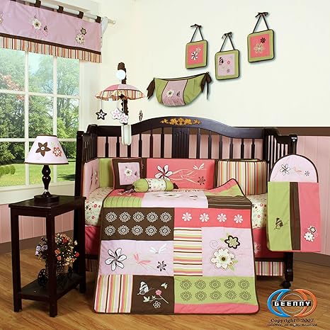 geenny 13 piece boutique baby nursery crib bedding set
