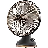 Vornado Silver Swan Alchemy Oscillating Vintage Fan, Gunmetal, Medium