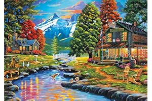 Buffalo Games - Days to Remember - Dewie Hollow - 500 Piece Jigsaw Puzzle , Orange, Yellow, Green , 21.25"L X 15"W