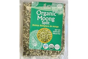 Jiva USDA Organic Split Moong Beans Green 2 Pound