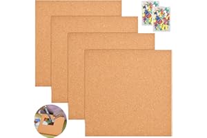 Supkiir 4Pcs 12"x12" Heat Resistant Stained Glass Work Surface, 1/2" Thick Stained Glass Supplies Stained Glass Cutting Board Mats for Protecting Table and Countertop