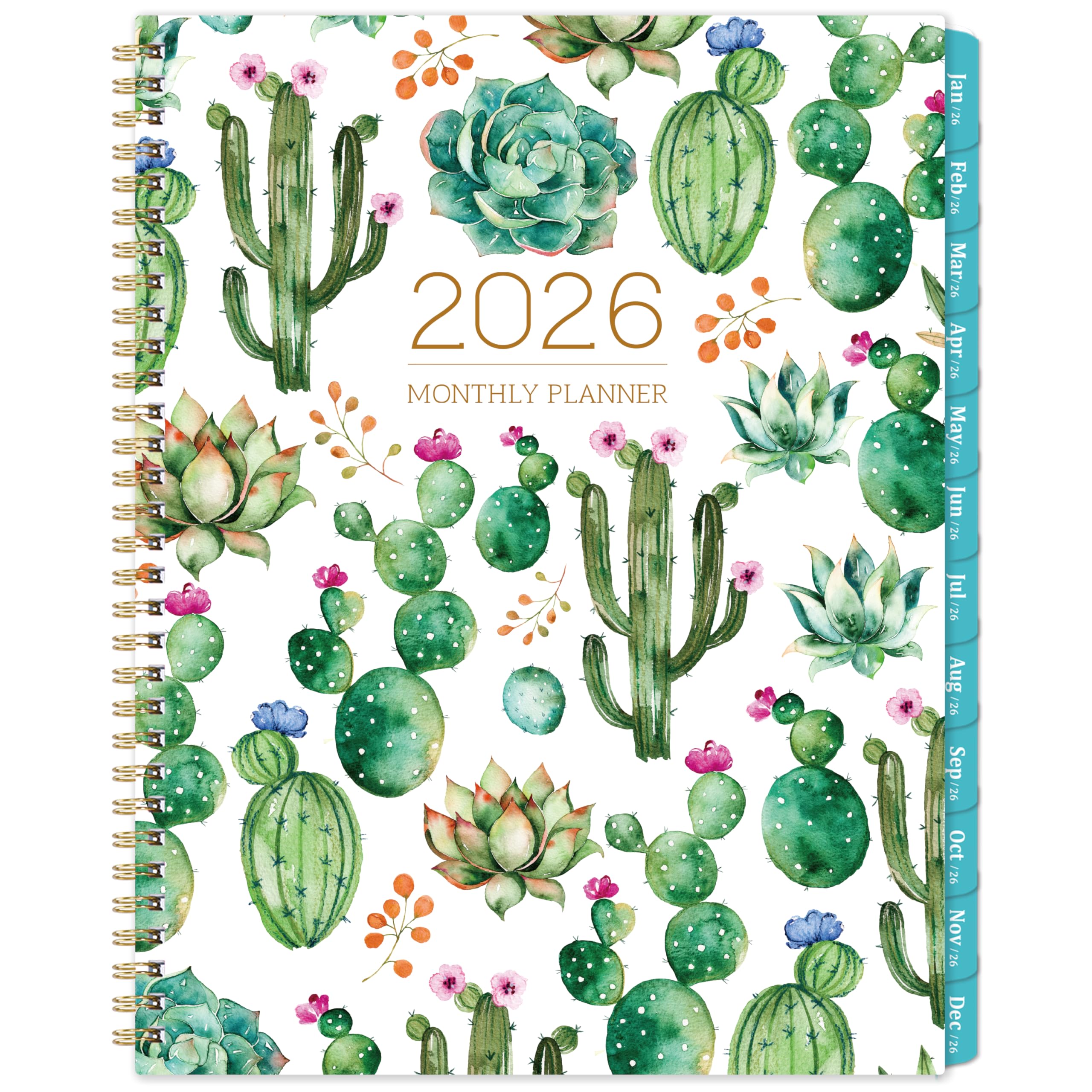 Photo 1 of 2026 Monthly Planner/Calendar - Monthly Planner 2026, January 2026 - December 2026, 9" x 11", Calendar Planner with Tabs, Note Pages, Holidays, Back Pocket
